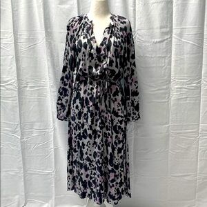 Anthropologie Animal Print Midi Dress by Cloth and Stone